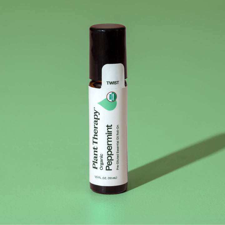 Organic Peppermint Essential Oil Pre-Diluted Roll-On