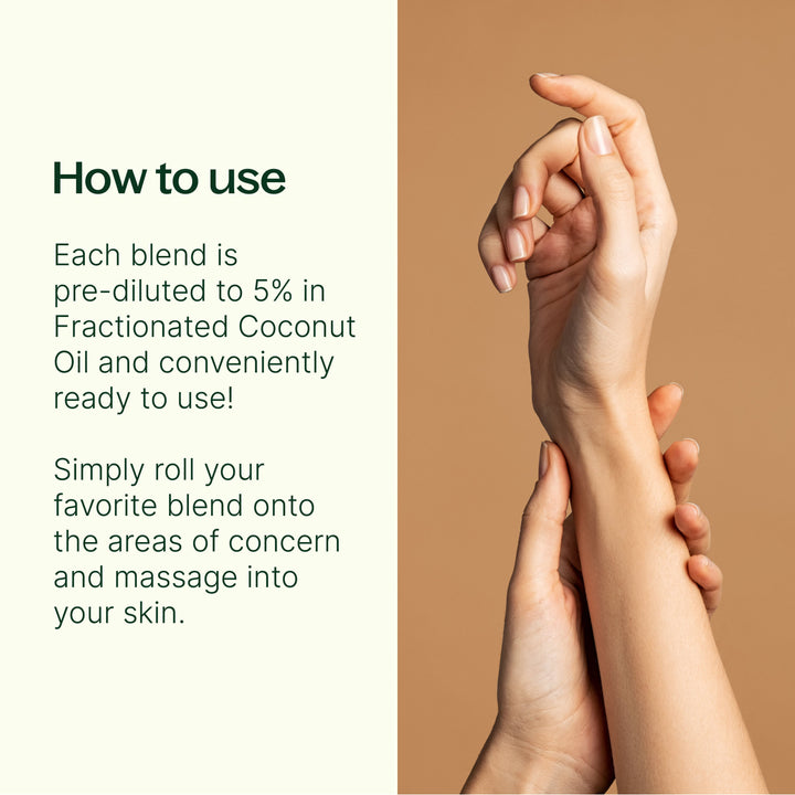 Pain Support Essential Oil Blend Roll On Set