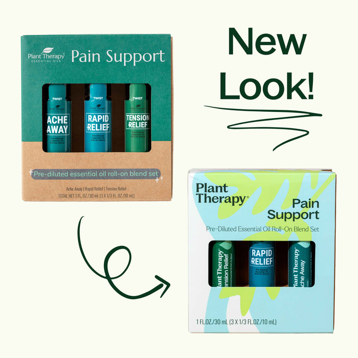 Pain Support Essential Oil Blend Roll On Set