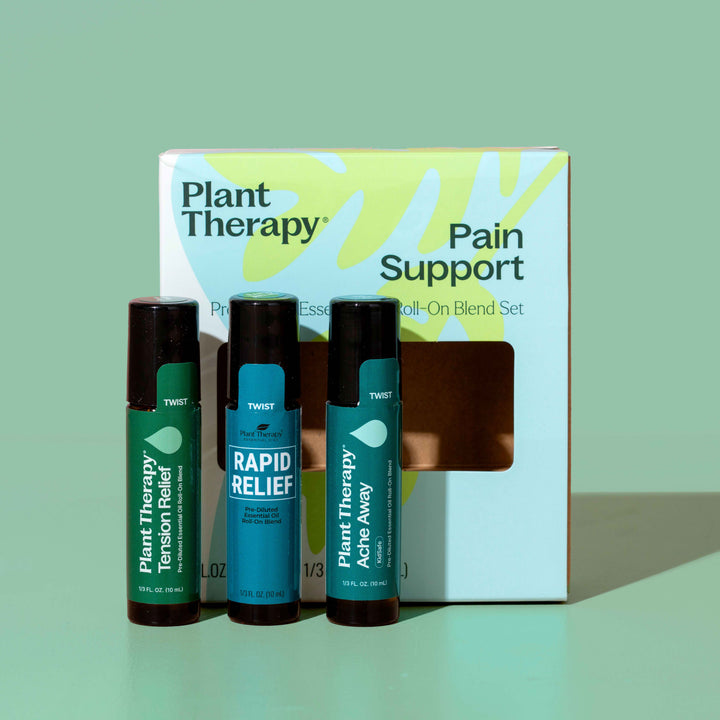 Pain Support Essential Oil Blend Roll On Set