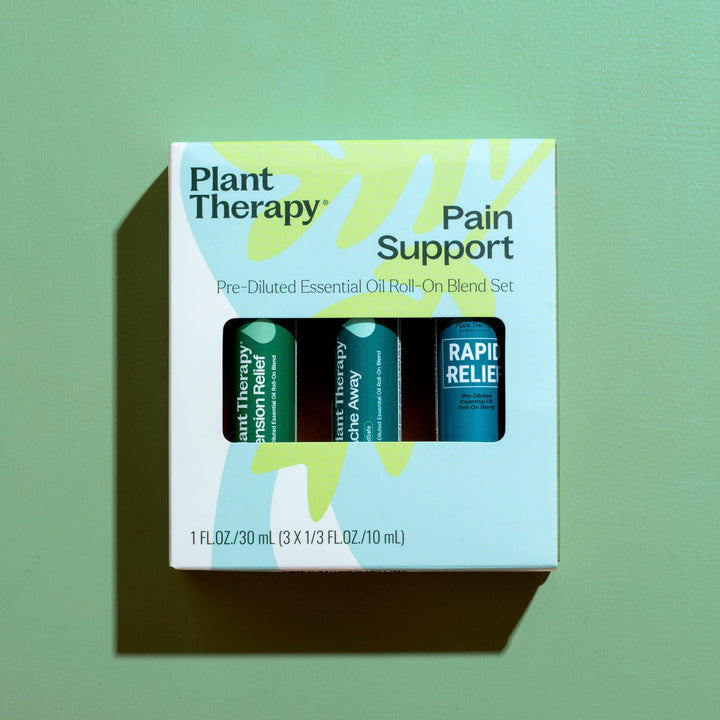 Pain Support Essential Oil Blend Roll On Set