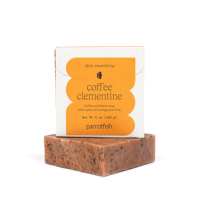 coffee clementine exfoliant soap bar
