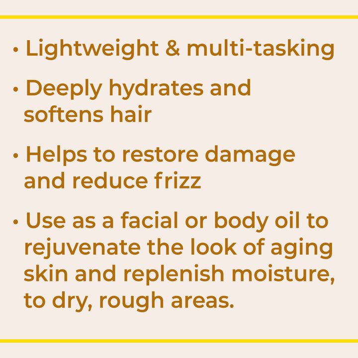 Hair Therapy Moisturize & Protect Hair Oil (Organic Argan Oil)