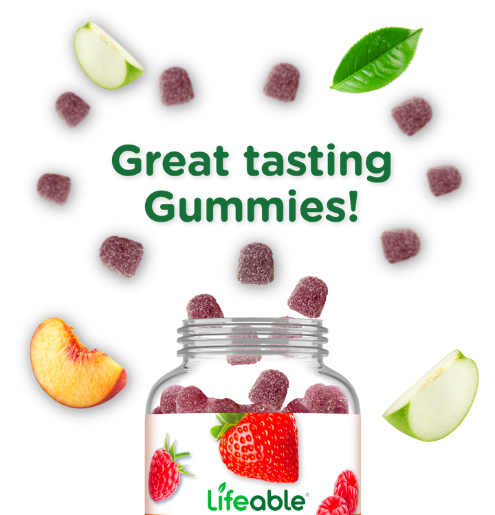 Stress gummies with l theanine, lemon balm and Gaba for Teens