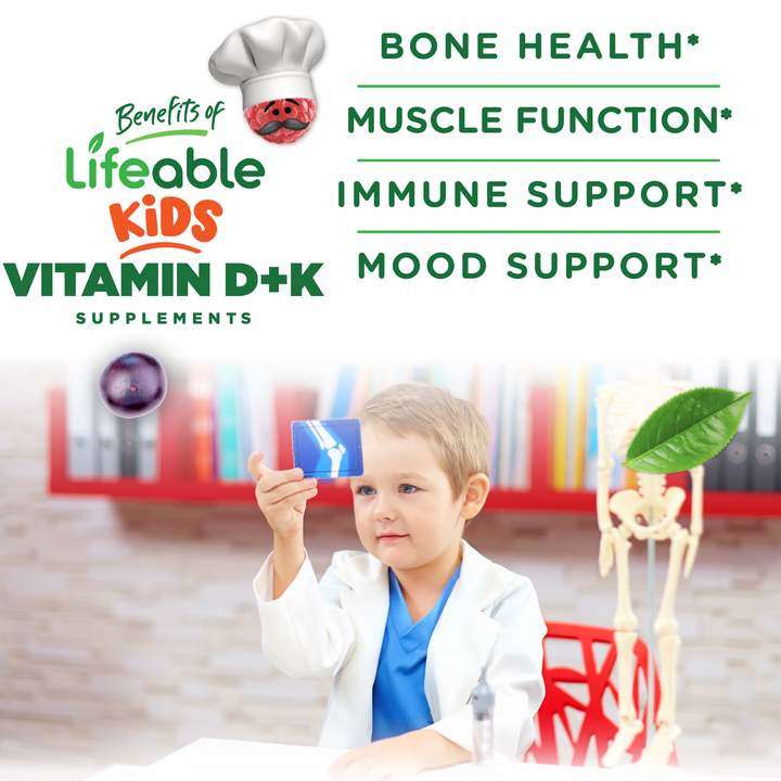 Vitamin D3 + K2 For Kids