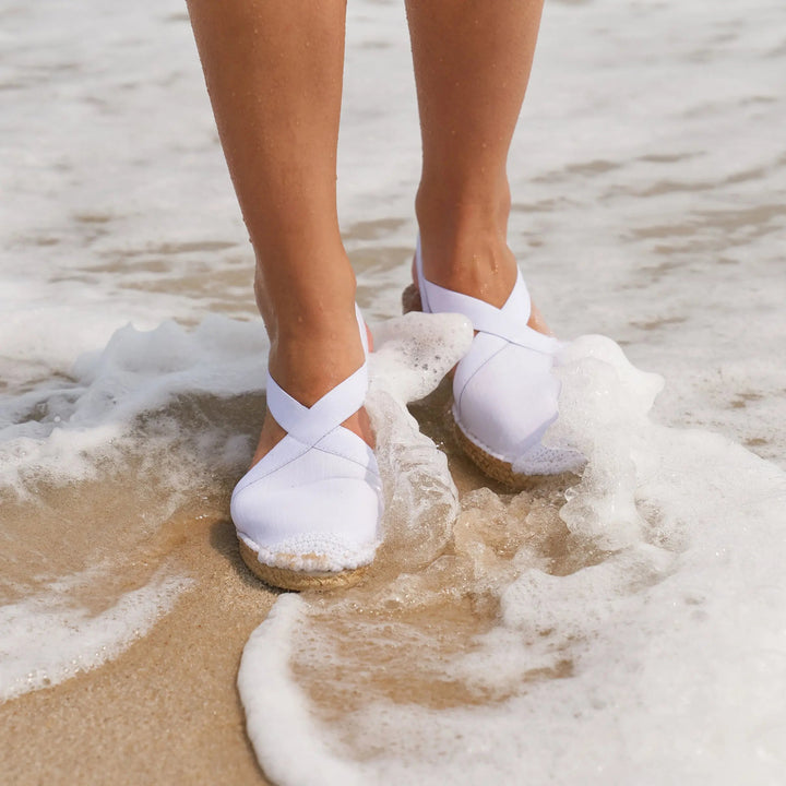 Mariner Seafarer Slingback White Denim