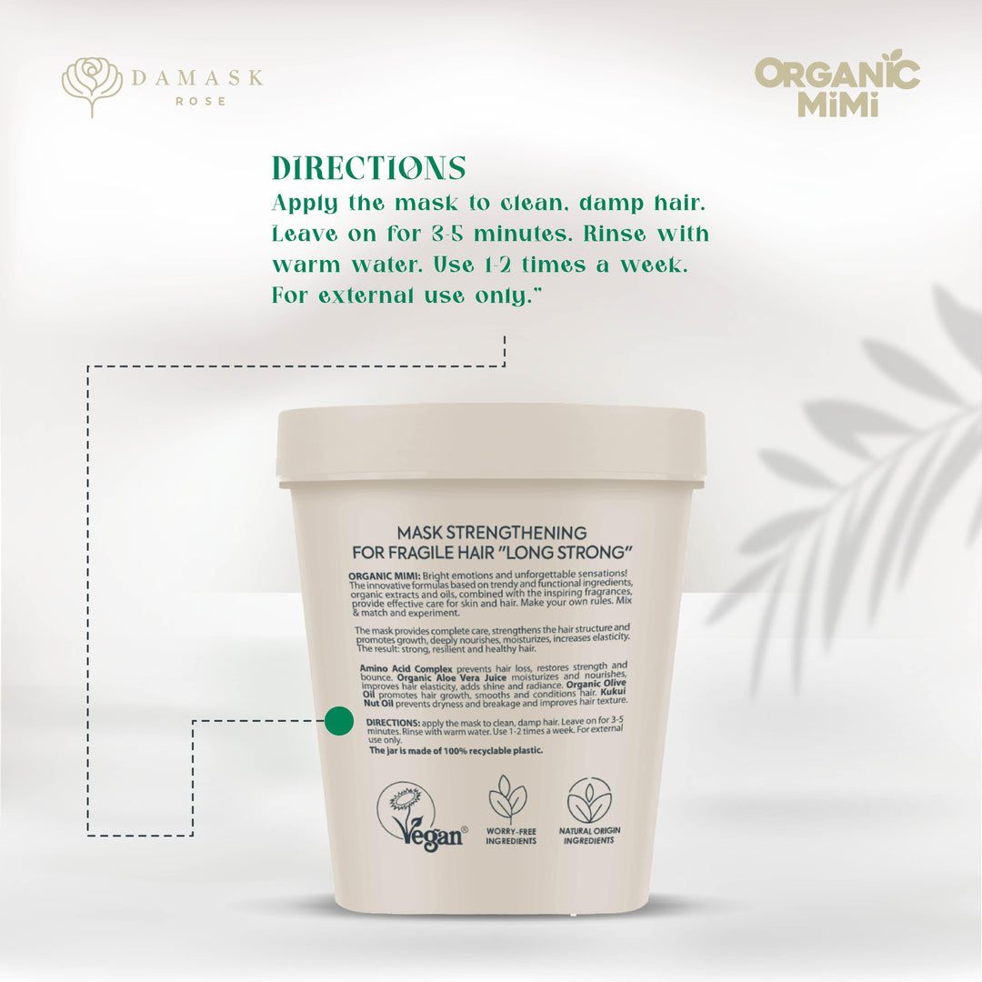 ORGANIC MIMI, HAIR MASK STRENGTHENING LONG STRONG, 200 ml