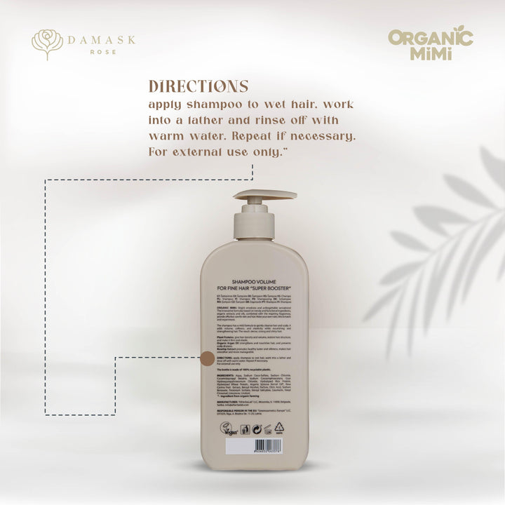 ORGANIC MIMI, SHAMPOO VOLUME SUPER BOOSTER, 400 ml