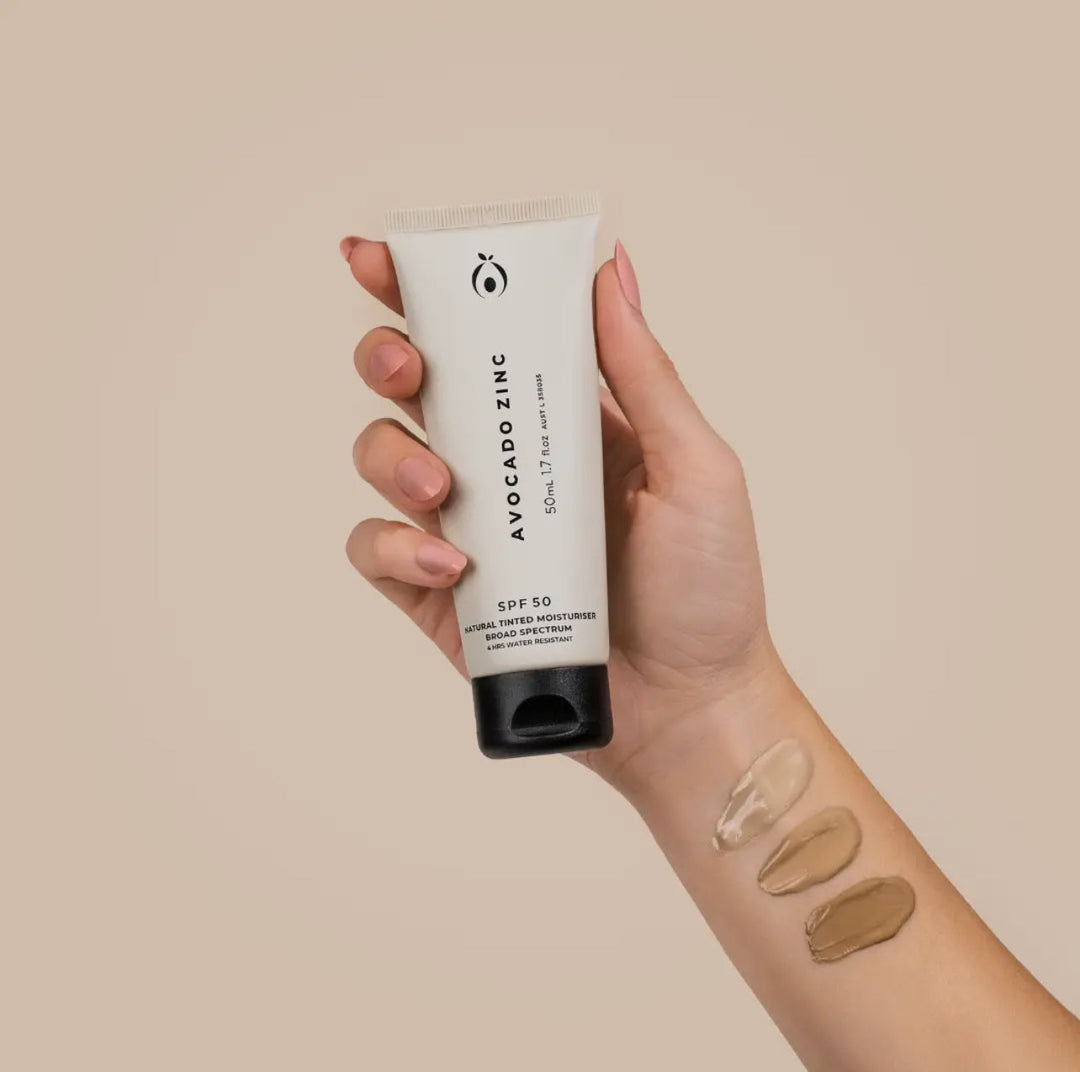 Avocado Zinc SPF 50 Physical Sunscreen Tinted