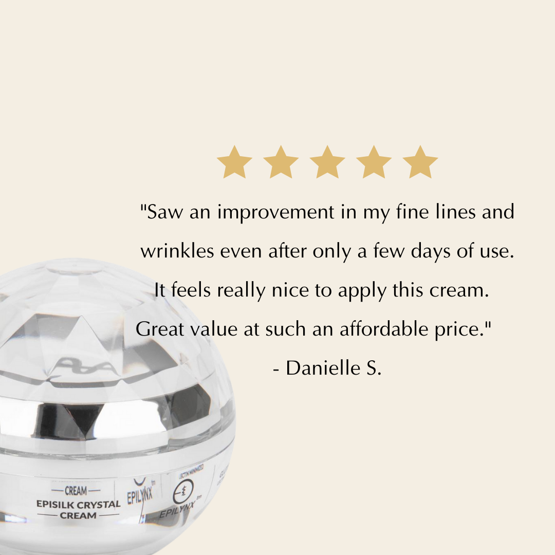 Vegan EpiSilk, Crystal Wrinkle Smoothing Face Cream - Intense Brightening and Firming Wrinkle Fix for Sensitive Skin