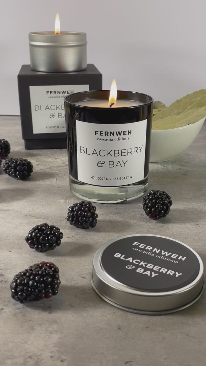Blackberry & Bay Scented Soy Candle
