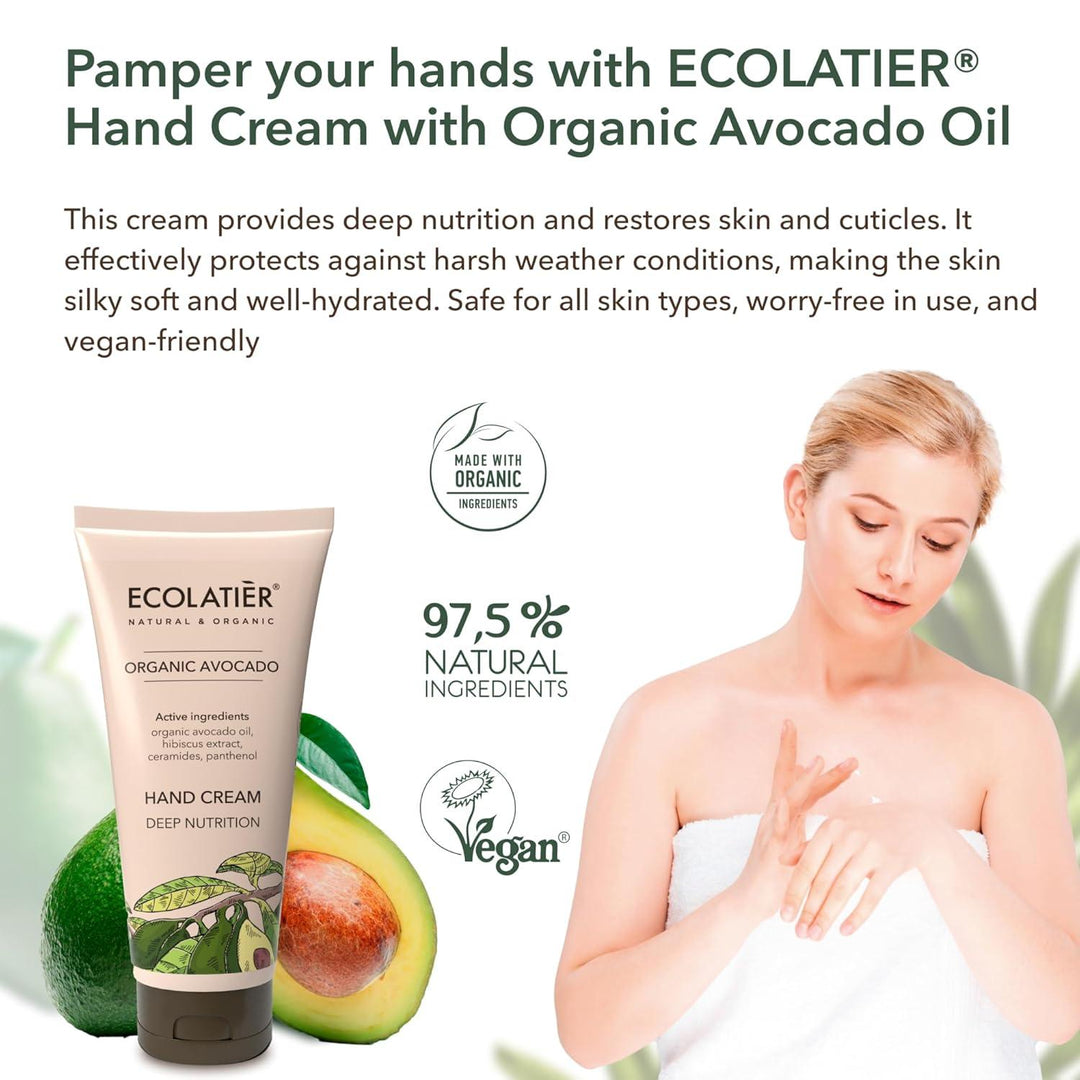 x-Hand Cream Deep Nutrition Organic Avocado