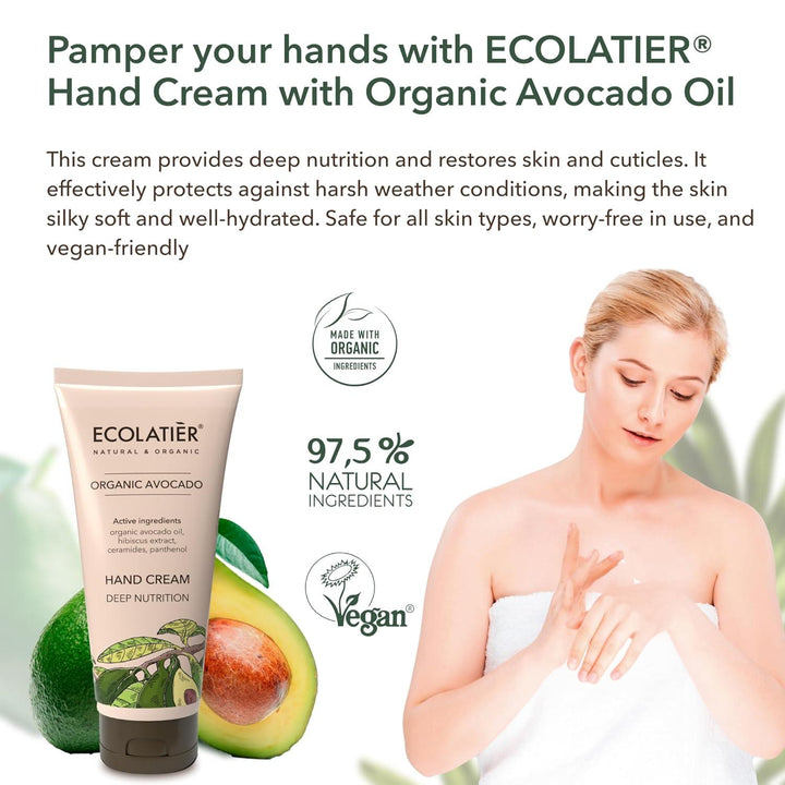 x-Hand Cream Deep Nutrition Organic Avocado