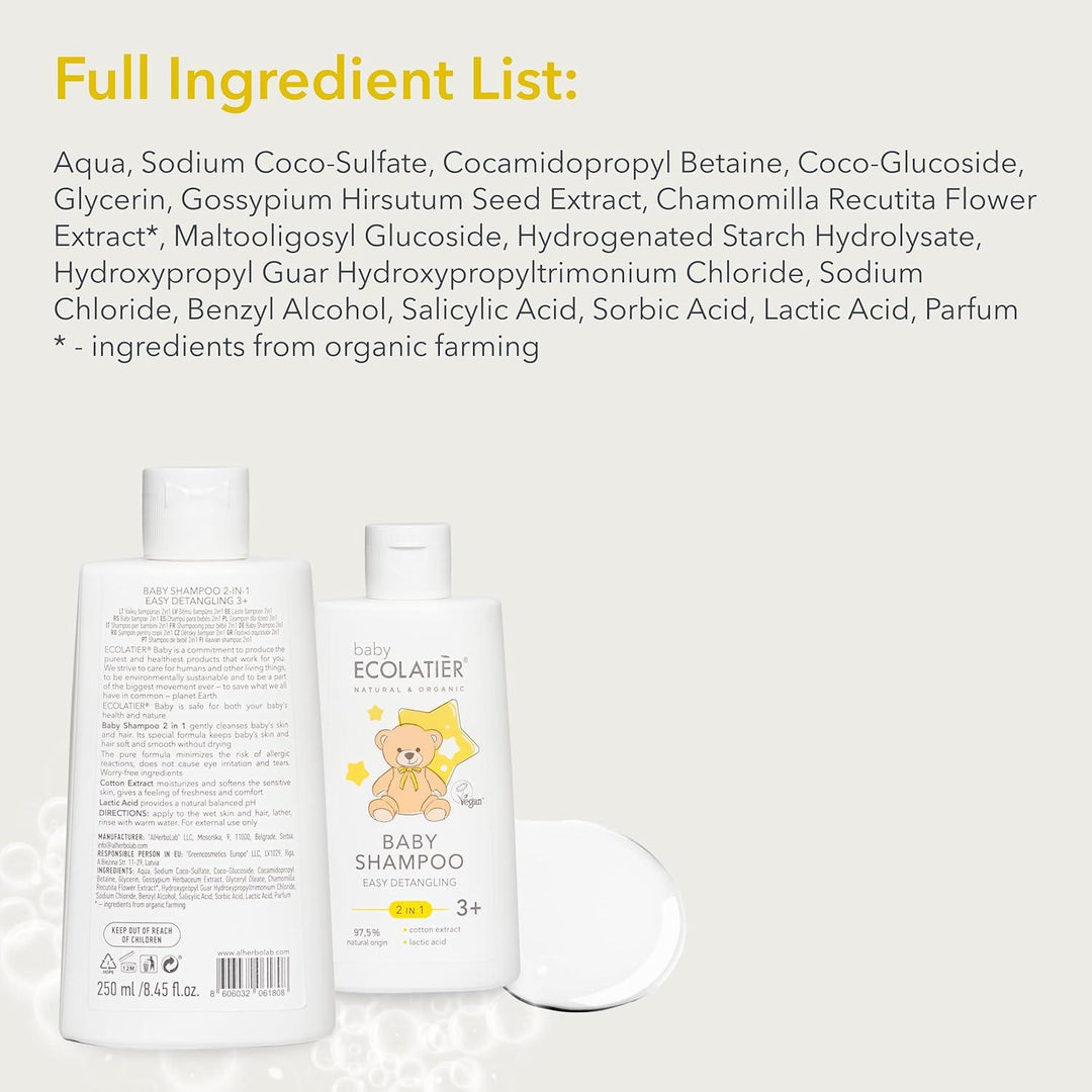 x-Baby Shampoo 2-in-1 Easy Detangling 3+ 250ml