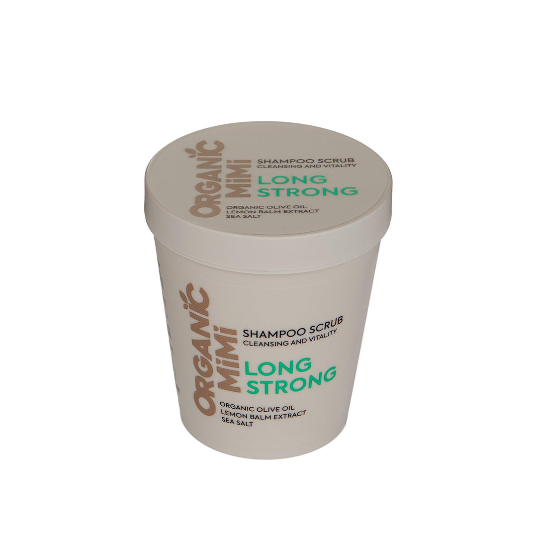 ORGANIC MIMI, SHAMPOO SCRUB CLEANSING AND VITALITY LONG STRONG, 310 g