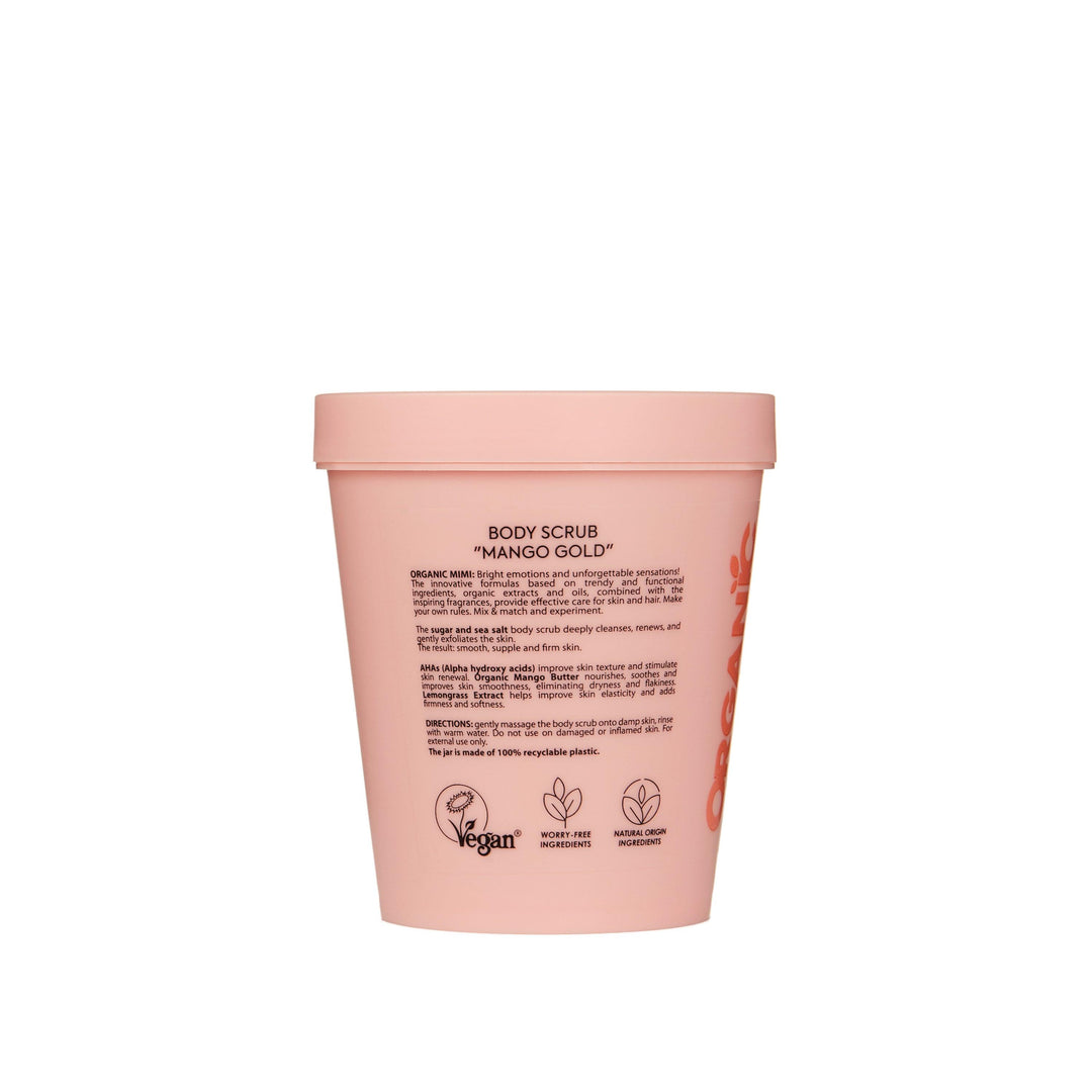 ORGANIC MIMI, BODY SCRUB MANGO GOLD, 250 g