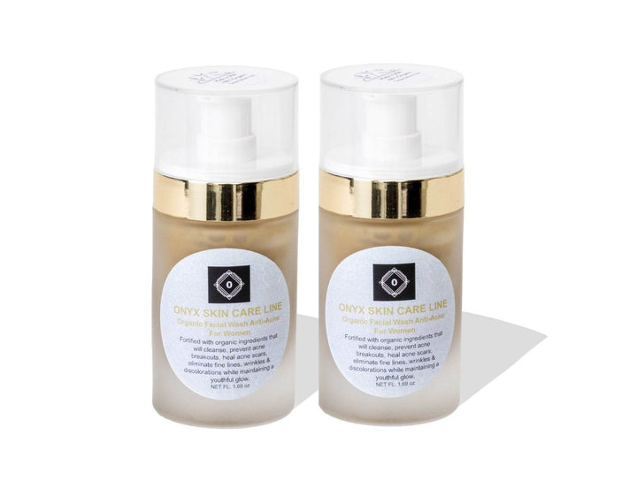 Organic Anti-Acne Two-Step System Facial Wash and Moisturizer - For WOMEN
