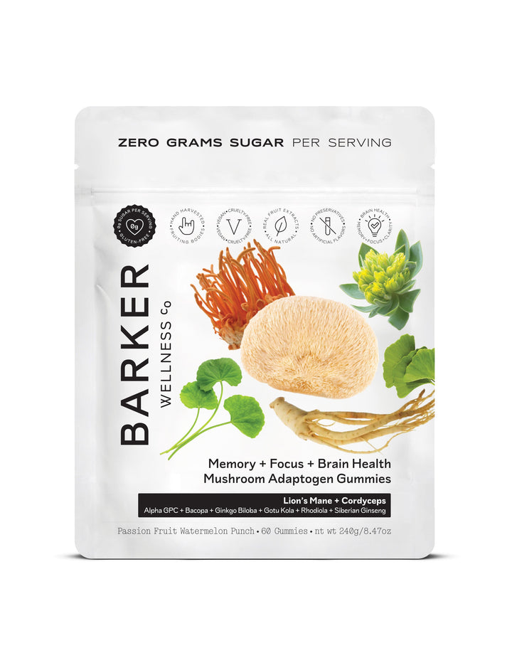 Mushroom Adaptogen Gummies - Focus/Brain Health