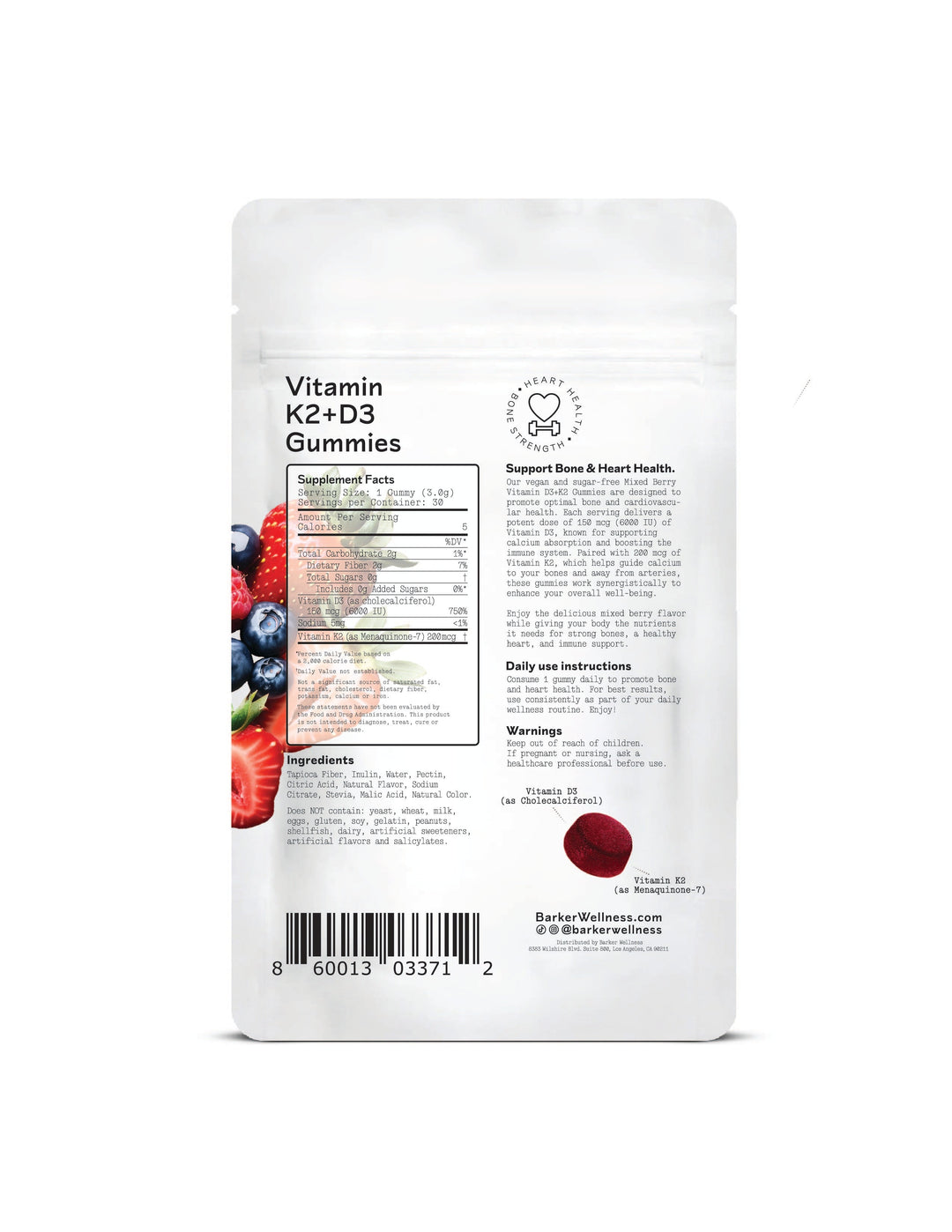 Vitamin D3+K2 Gummies