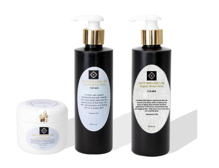 ORGANIC THREE STEP BODY CARE SYSTEM - Fragrance Free - For Men
