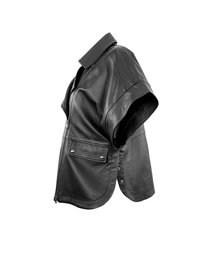 Leto Oversized Biker Vest