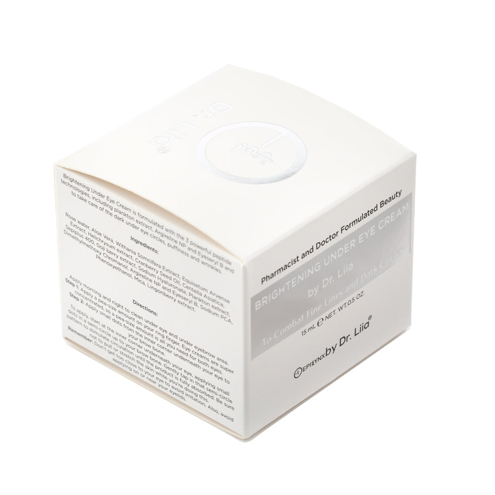 Radiant Brightening Eye Cream with Peptides – Vegan, Gluten-Free & Allergen-Free Anti-Aging Treatment