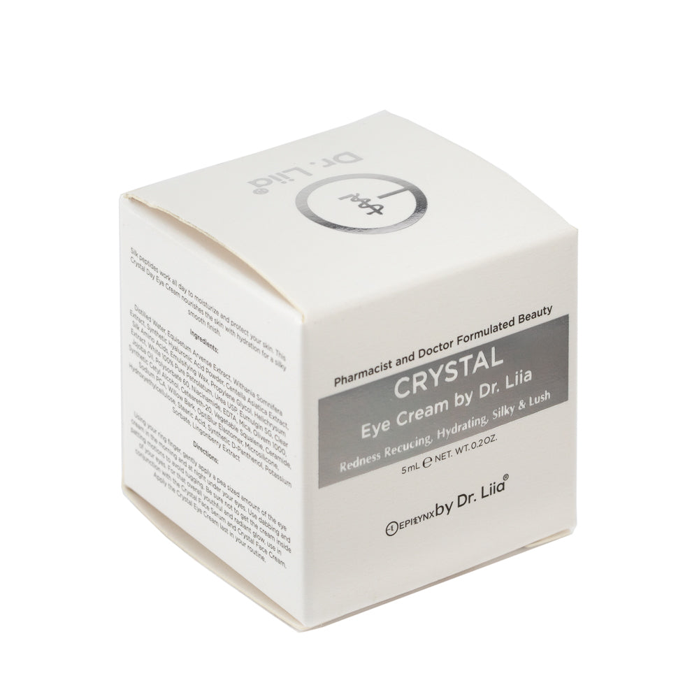 Vegan EpiSilk, Crystal Wrinkle Smoothing Eye Cream - Intense Brightening and Firming Wrinkle Fix for Sensitive Skin