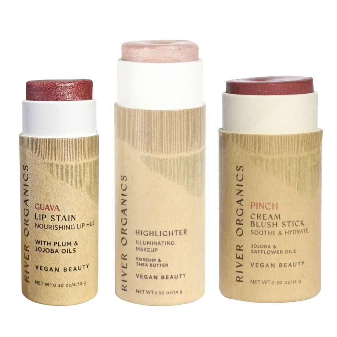 Lip + Highlighter + Blush Set