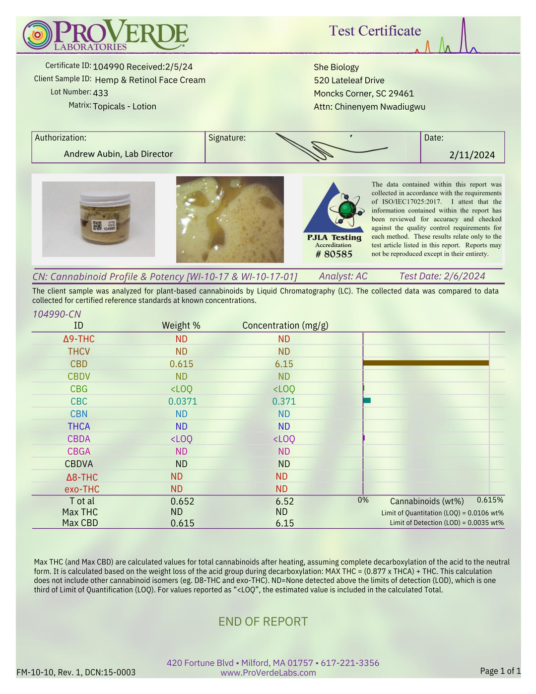 Repair Hemp & Retinol Face Cream