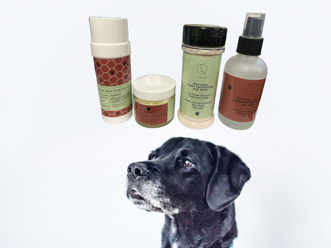 Pet Pampering Gift Box -All-Natural Pet Wellness Kit – Soothing Balms & Herbal Coat Powder