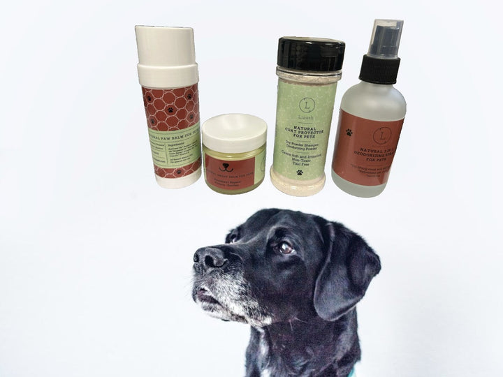 Pet Pampering Gift Box -All-Natural Pet Wellness Kit – Soothing Balms & Herbal Coat Powder