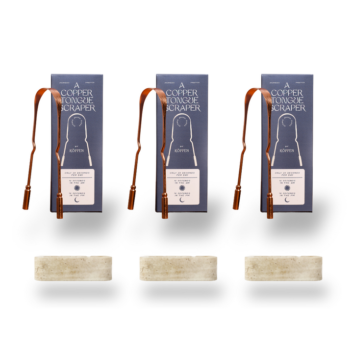 Bundle: Tongue Scraper & Stone Holder