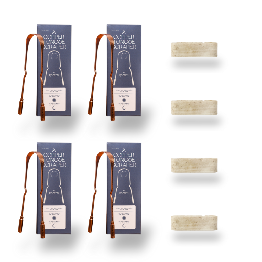 Bundle: Tongue Scraper & Stone Holder