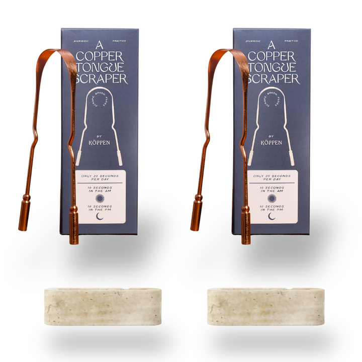 Bundle: Tongue Scraper & Stone Holder