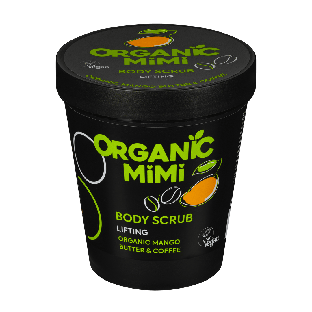 Organic Mimi, Body Scrub Lifting Mango & Coffee, 250 g