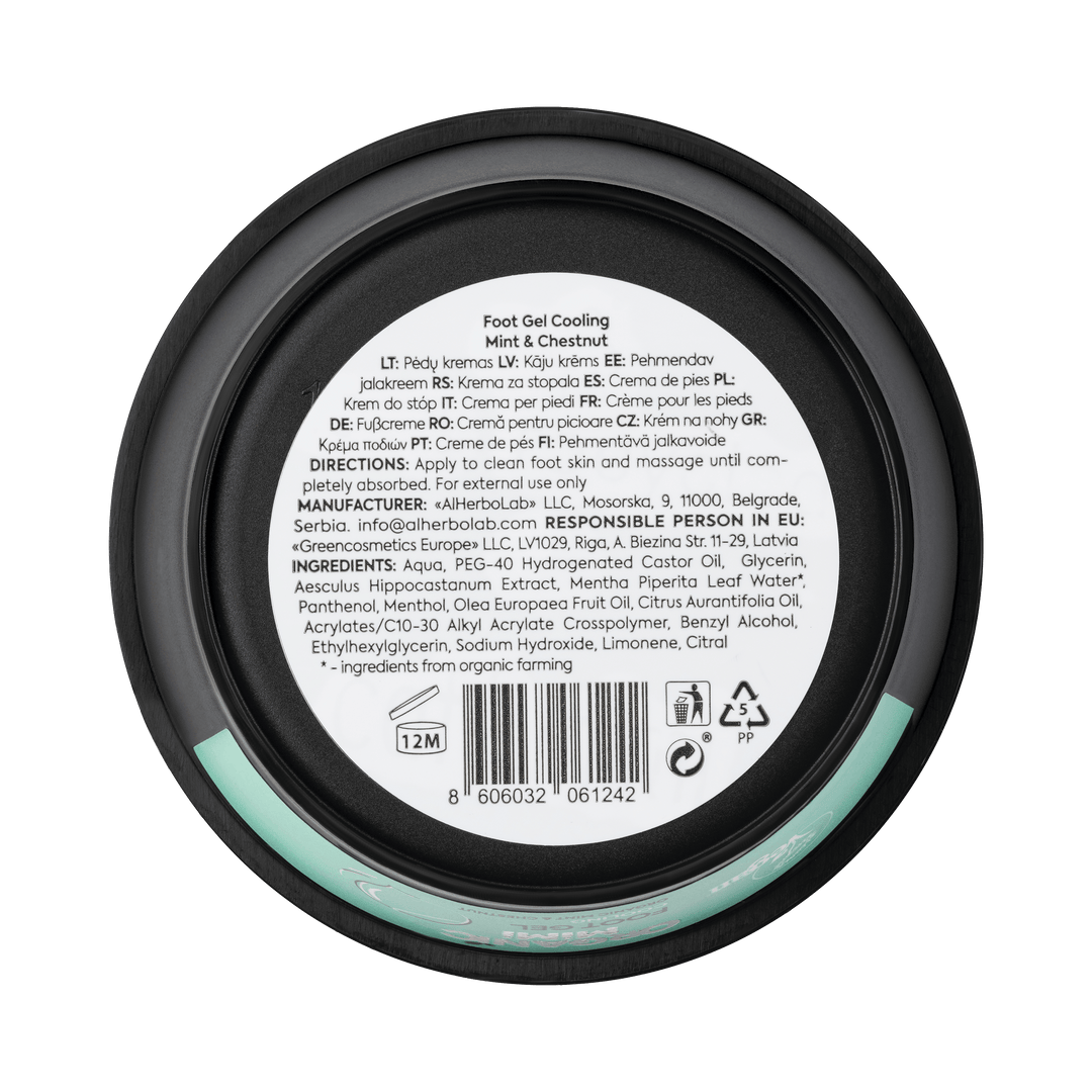 Organic Mimi, Foot Gel Cooling Mint & Chestnut, 50 ml