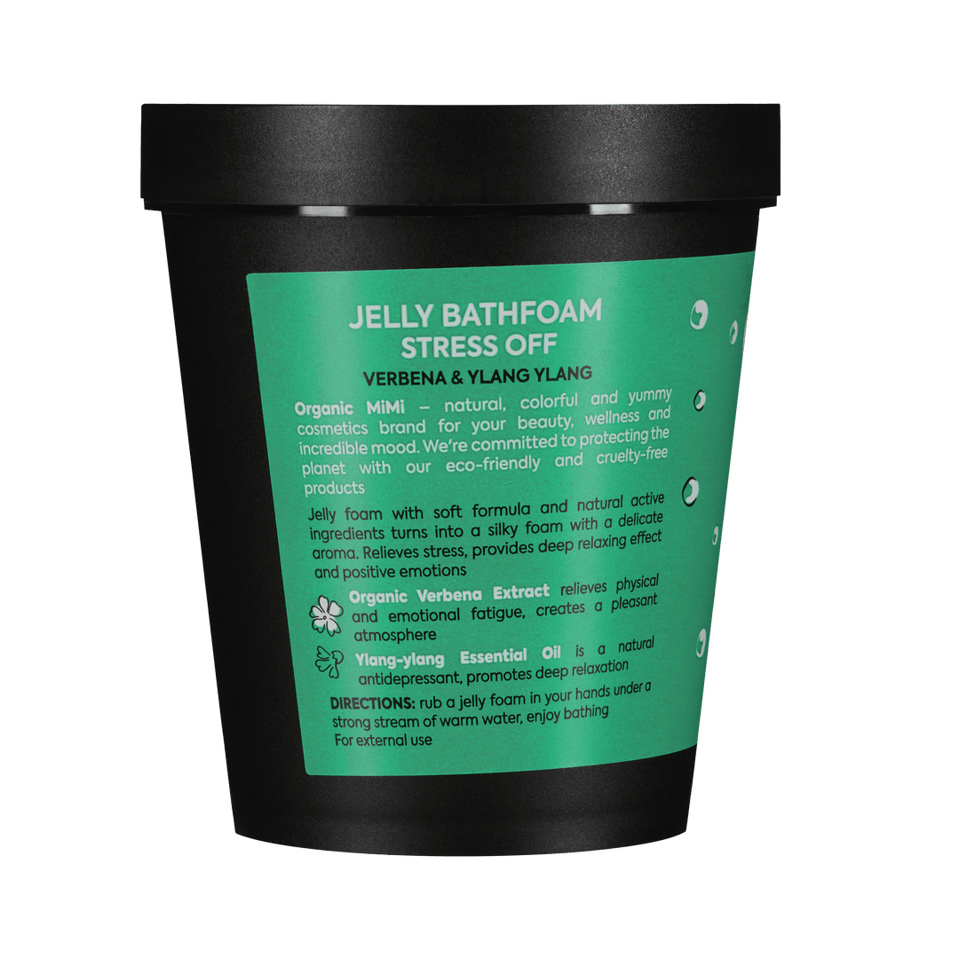 Organic Mimi, Jelly Bathfoam Stress Off Verbena & Ylang Ylang, 200 ml