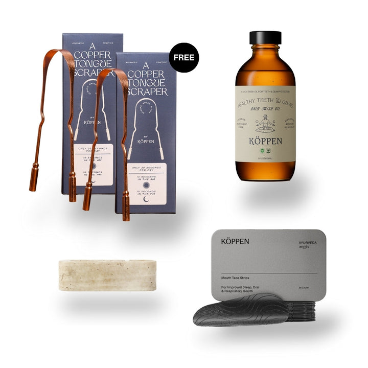 Complete Oral Care Essentials Set (Includes one FREE Tongue Scraper)