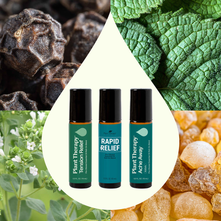 Pain Support Essential Oil Blend Roll On Set