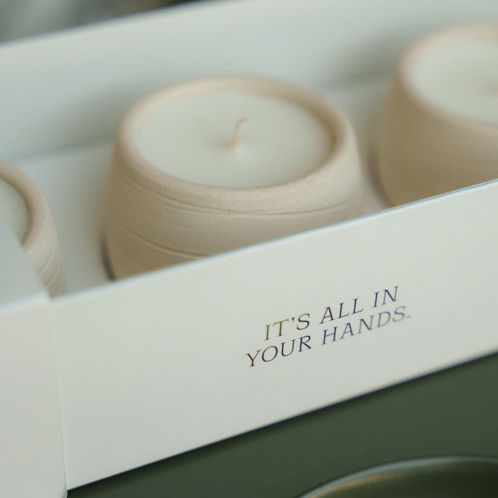 Indian Sandalwood - 3x Hand Crafted Soy Candles (minis)