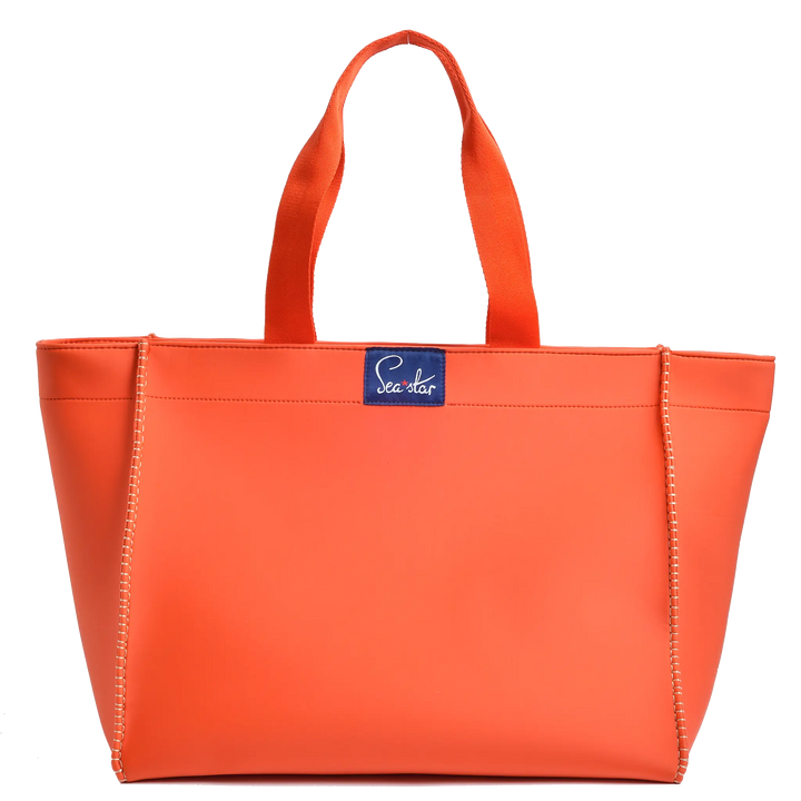 SEA STAR ORANGE - LARGE VOYAGER TOTE