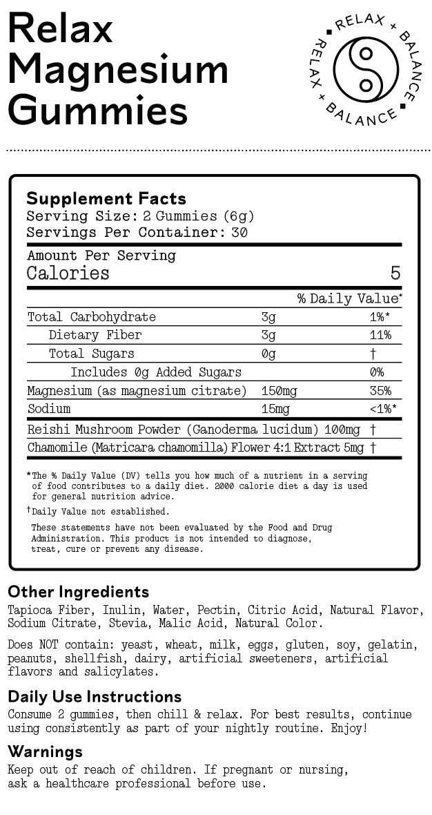 Relax Magnesium Gummies