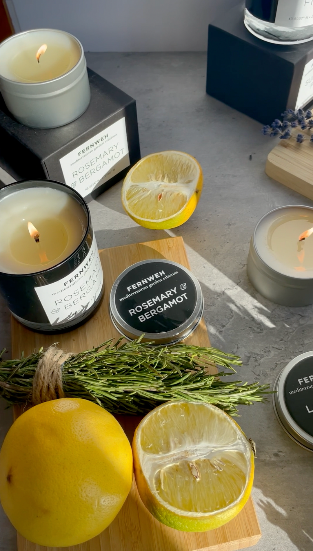 Mediterranean Garden: Sun-Drenched Wanderings Candle Gift Set