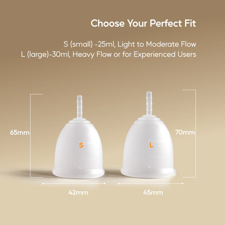 Shefre Menstrual Cup Kit - S+L