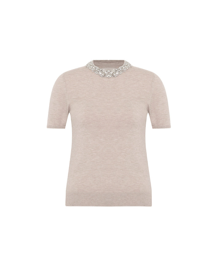 Nomia Embellished Knit Tee