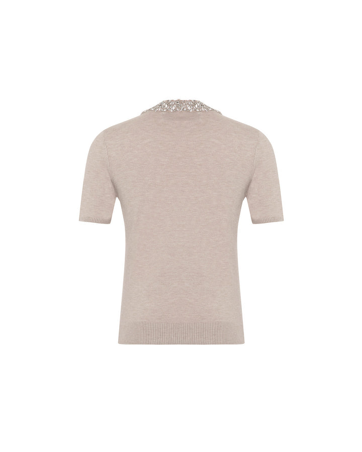 Nomia Embellished Knit Tee