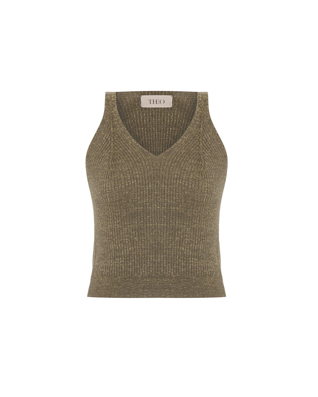 Shakti Shimmer Ribbed V-Tank