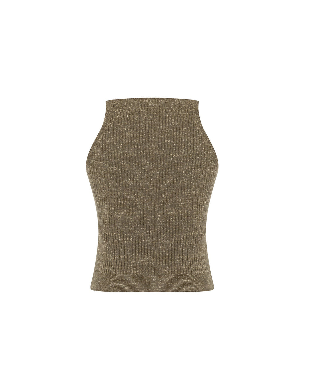 Shakti Shimmer Ribbed V-Tank