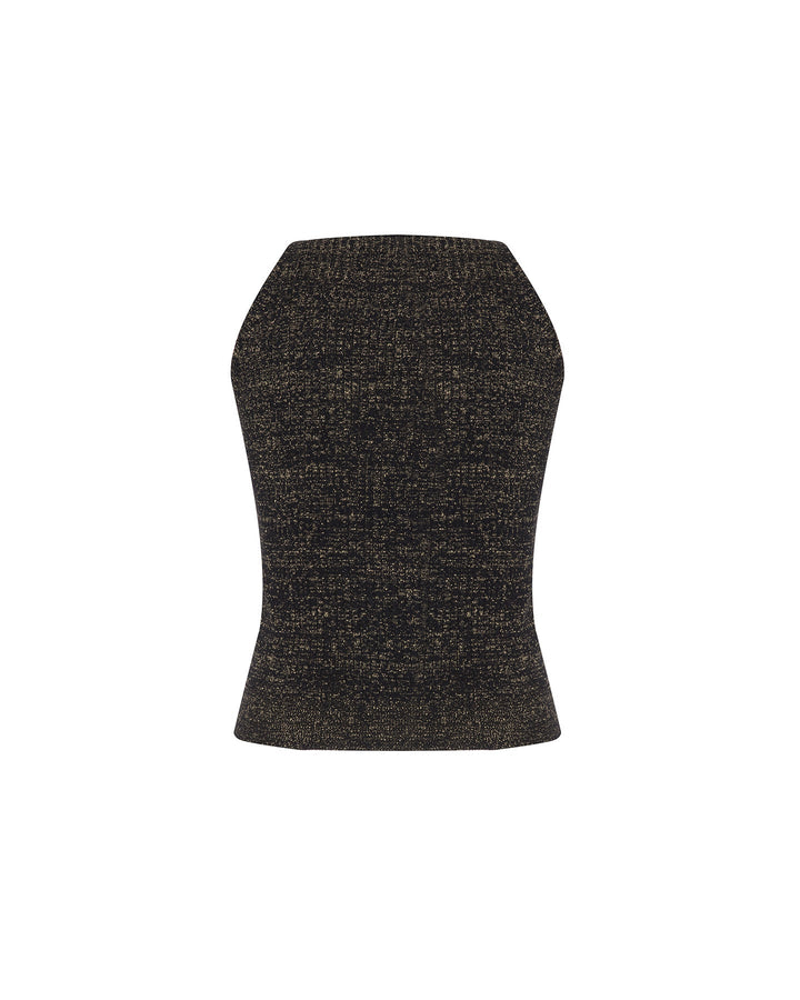 Shakti Shimmer Ribbed V-Tank