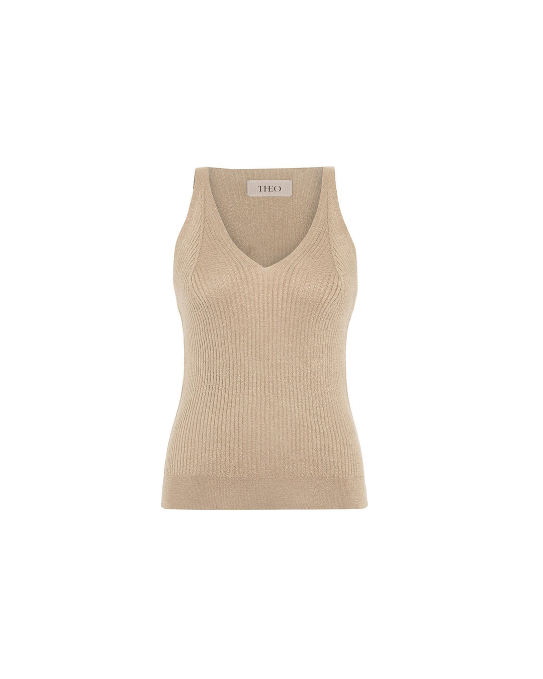 Shakti Shimmer Ribbed V-Tank